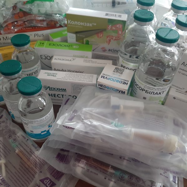 This is a medical kit that we are sending regularly to the people