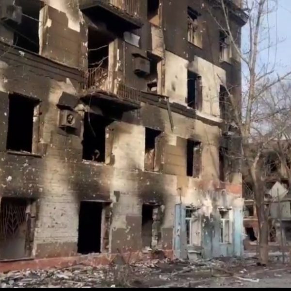 This is Lubov’s house in Mariupol