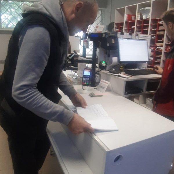 Preparing food packages to be sent to the Kharkiv region
