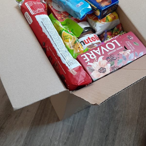 Food baskets being assembled for kids in Ukraine